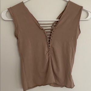 Sexy top with braided details